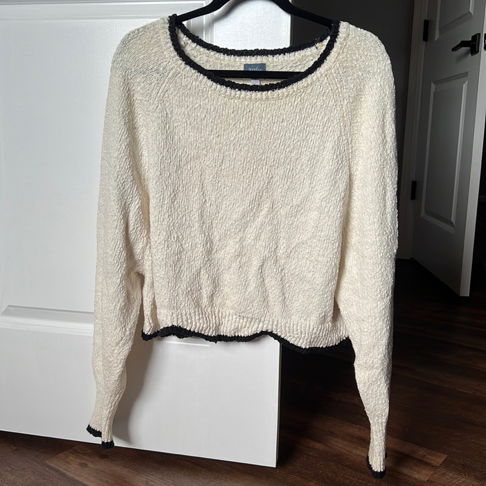 Neely Cream Cropped Sweater